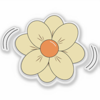 Adesivo de Vinil Flor Fofa