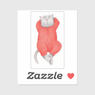 ADESIVO DE VINIL GATOS RED LONG JOHNS 2"X2"