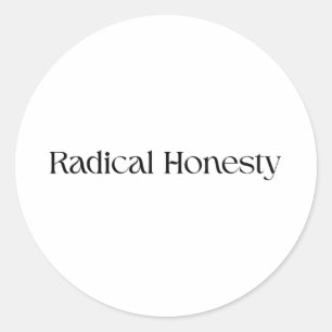 Adesivo de Vinil Honestidade Radical Minimalista