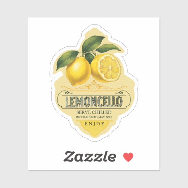 Adesivo de vinil Limoncello (Folha)