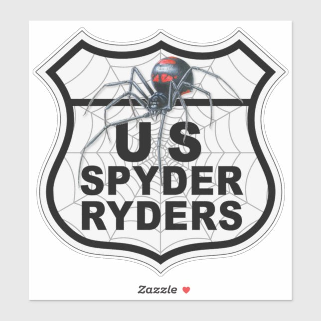 Adesivo de Vinil - Logo US Spyder Ryders (Folha)