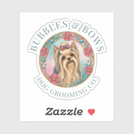 Adesivo de Vinil para Pet Shop de Yorkshire Terrie