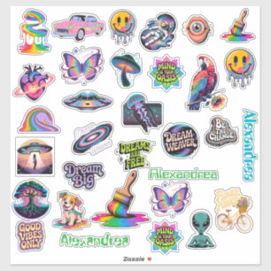 Adesivo de Vinil Personalizado Arte Trippy