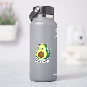 Adesivo de Vinil Personalizado com Gato Abacate Pu