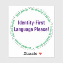 Adesivo de Vinil Personalizado de Linguagem Identi