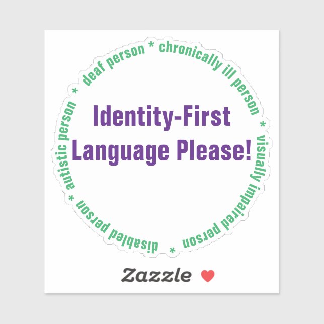 Adesivo de Vinil Personalizado de Linguagem Identi (Folha)