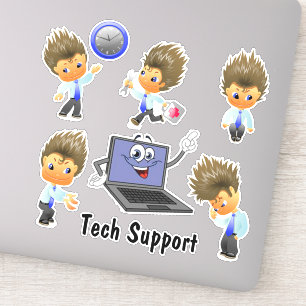 Adesivo de Vinil Personalizado de Suporte Técnico