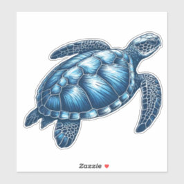 Adesivo de Vinil Personalizado de Tartaruga Marinh