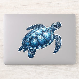Adesivo de Vinil Personalizado de Tartaruga Marinh