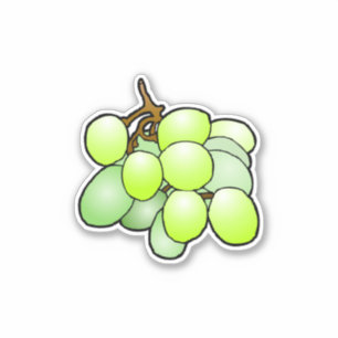 Adesivo de Vinil Personalizado de Uvas