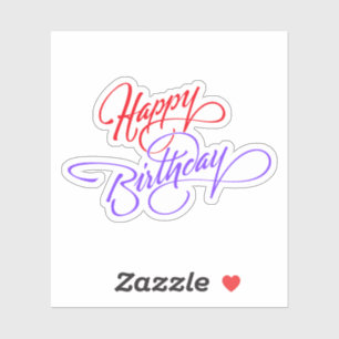 Adesivo de Vinil Personalizado Feliz Aniversário