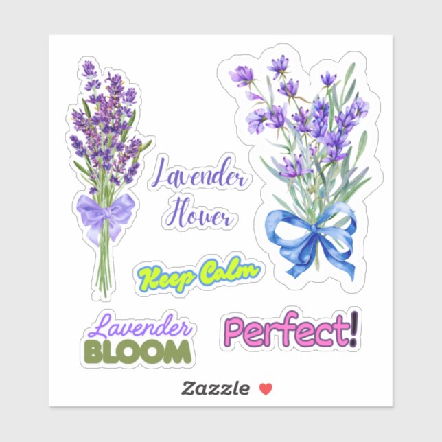 Adesivo de Vinil Personalizado Lavanda (Folha)