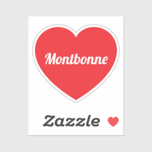 Adesivo de Vinil Personalizado Love Montbonne