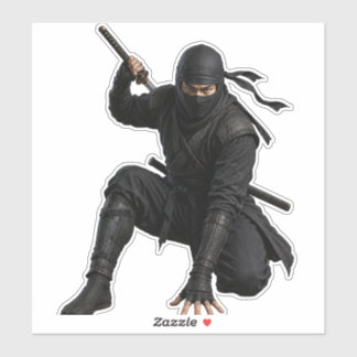 Adesivo de Vinil Personalizado Ninja Guerreiro Fur