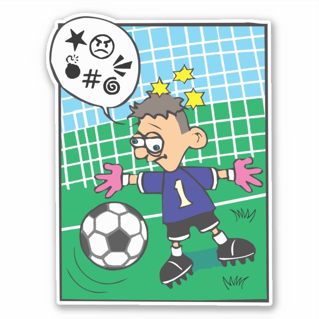 Adesivo de Vinil Personalizado para Goleiro de Fut (Frente)