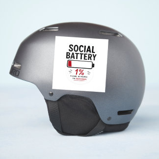 Adesivo de Vinil Personalizado Pequeno Bateria Soc