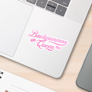 Adesivo de Vinil Personalizado Rainha do Gamão Ros