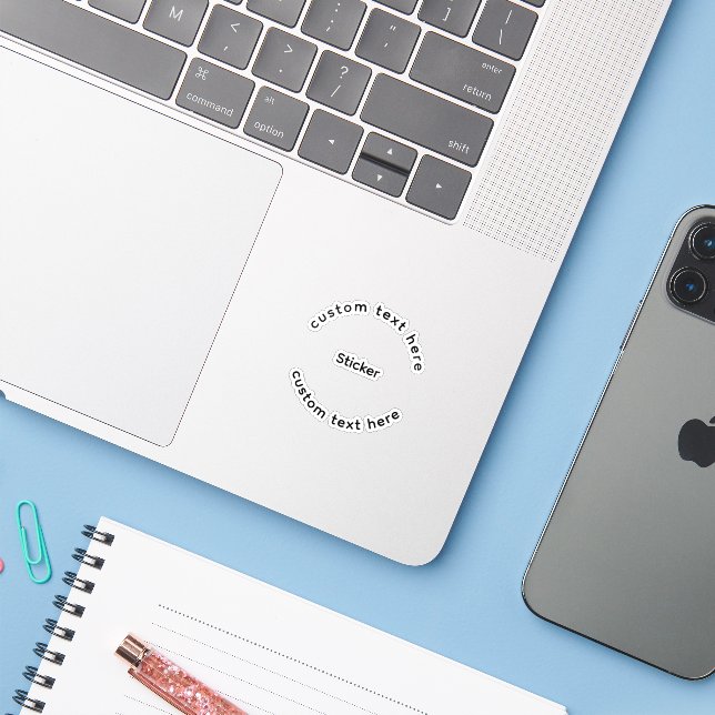 Adesivo de Vinil Personalizado sob Medida (Notebook com iPhone)