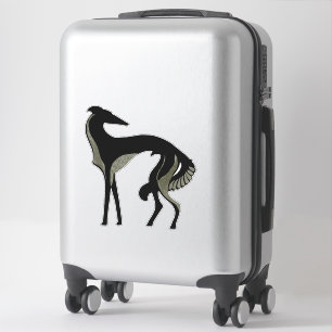 Adesivo de Vinil Recortado Art Déco Borzoi