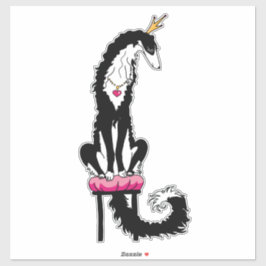 Adesivo de Vinil Recortado Irlandês Borzoi