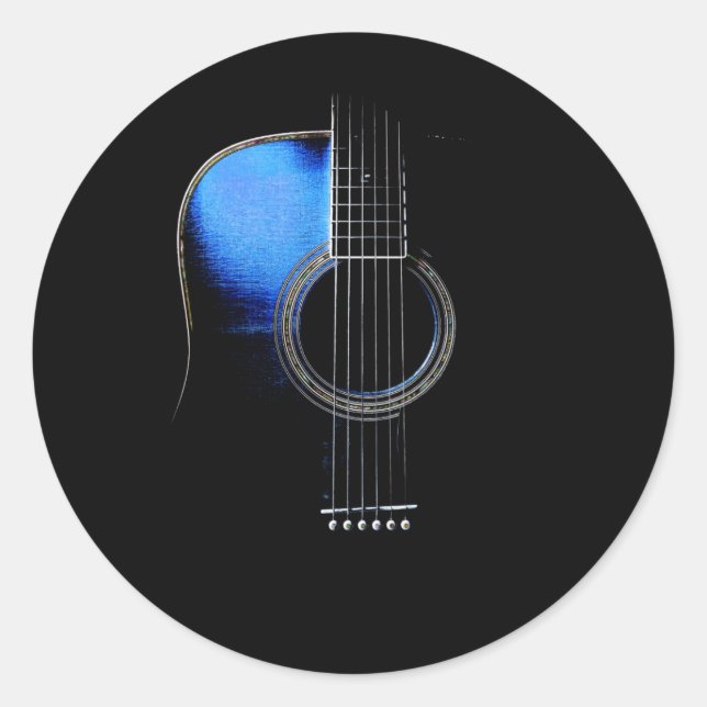 Adesivo de Violão Azul (Frente)