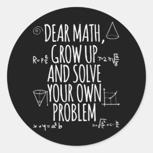 Adesivo De Volta À Citação De Matemática Para Meninas Adol