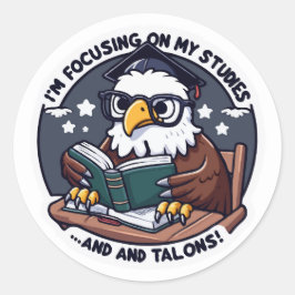 Adesivo De volta à Escola Eagle Sticker - Engraçado Estudo