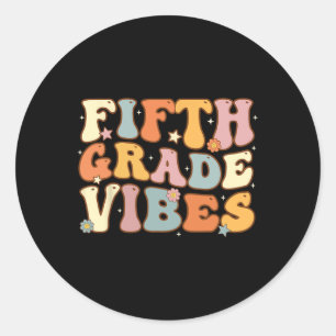 Adesivo De Volta À Escola Na 5ª Série Vibem Estudante Prof