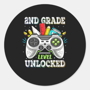 Adesivo De Volta à Escola Nível 2ª Série Desbloqueado Game