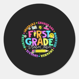 Adesivo De volta à escola primeiro ano time dos sonhos pro