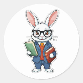 Adesivo De volta à escola: Professora Nerdy Bunny