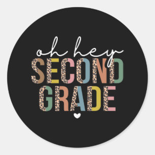 Adesivo De Volta À Escola Professora segundo Segundo