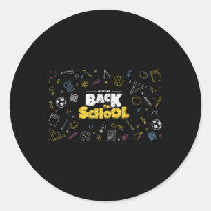 Adesivo De Volta À Faculdade Máscara Engraçado Professor E