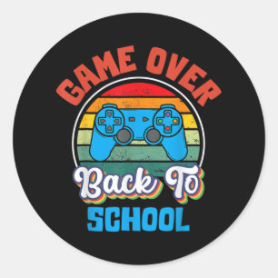 Adesivo De Volta Ao Jogo De Diversão Escolar Sobre Estudan