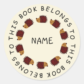 Adesivo De Volta Para O Sticker Hedgehog Da Escola