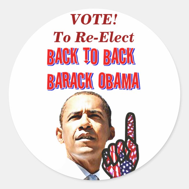 Adesivo De Volta Para Trás, Presidente Barack Obama_ (Frente)