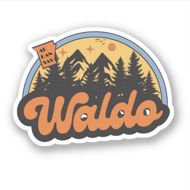 Adesivo de Waldo, Arkansas (Frente)
