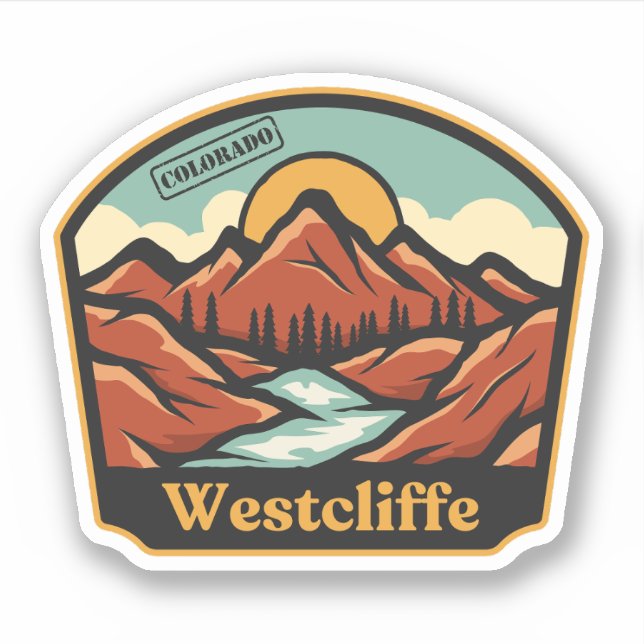 Adesivo de Westcliffe, Colorado (Frente)