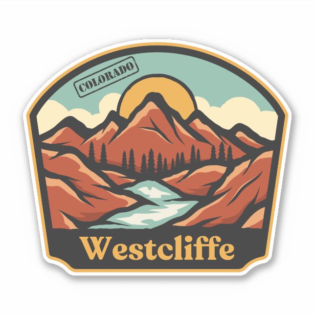 Adesivo de Westcliffe, Colorado (Frente)