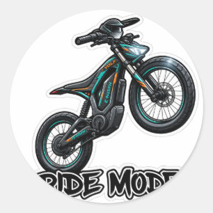 Adesivo de Wheelie de Moto Off-Road – Desenho de M