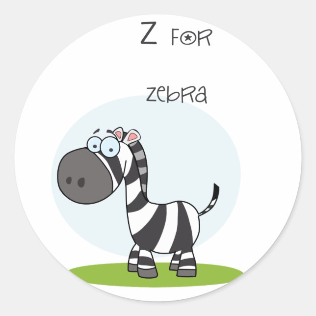 Adesivo de zebra (Frente)