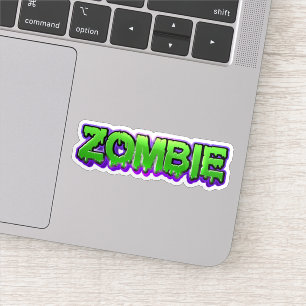 Adesivo de zumbi colorido