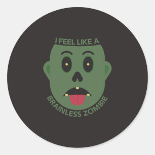 Adesivo de Zumbi Sem Cérebro