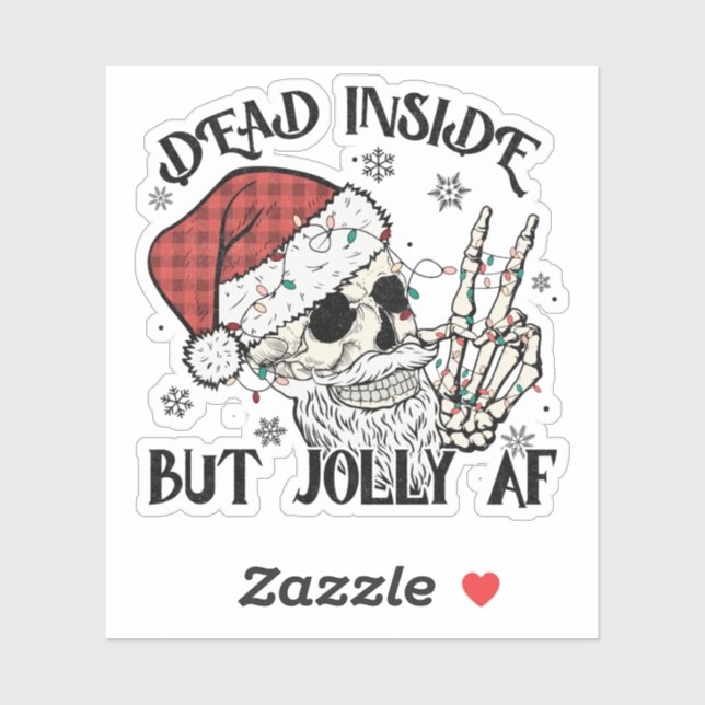Adesivo Dead Inside Christmas Sticker (Folha)