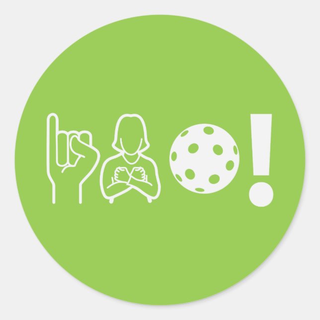 Adesivo Deaf Pickleball (Frente)
