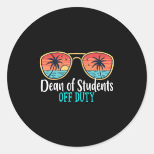 Adesivo Dean Of Students Off Duty Happy No Dia Passado Da