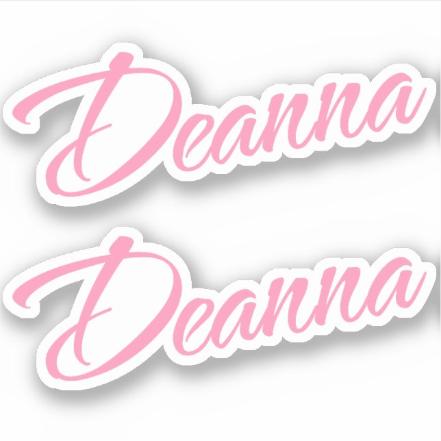 Adesivo Deanna Decorative Name (Nome decorativo da Deanna) (Frente)
