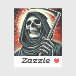 Adesivo death character illustration
