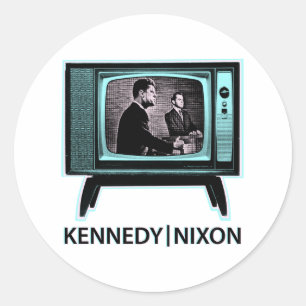 Adesivo Debate na TV Kennedy Nixon 1960