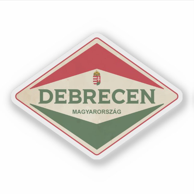 Adesivo Debrecen Hungary Vintage (Frente)